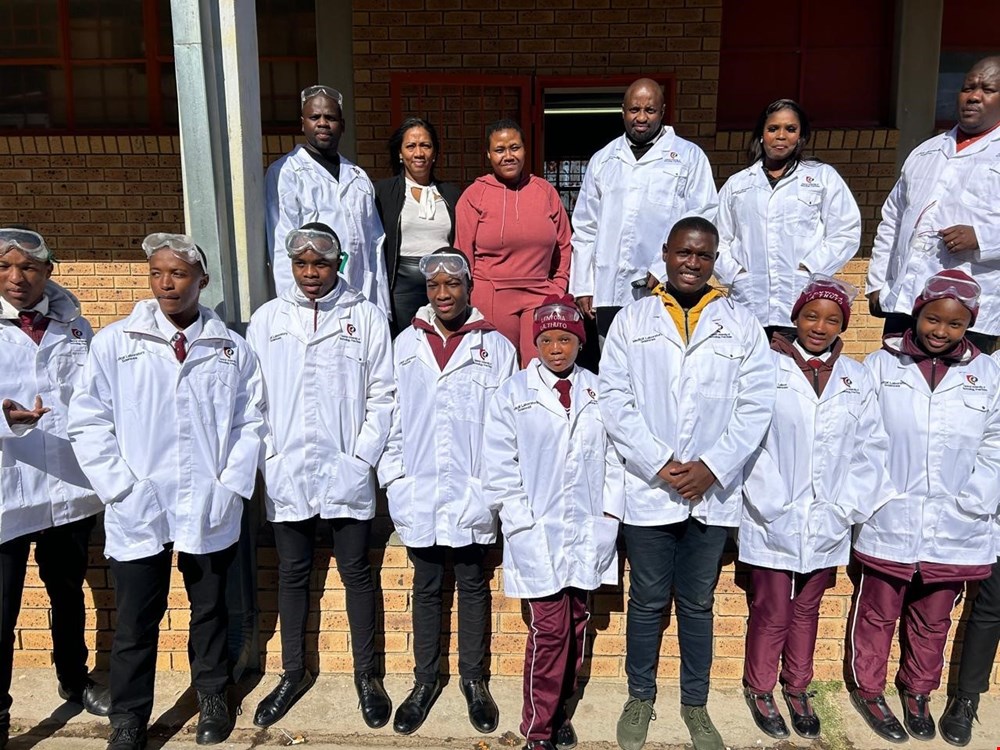 CUT Department of Health Sciences donate 80 laboratory coats to Lenyora la Thuto Secondary School in celebration of Mandela Day