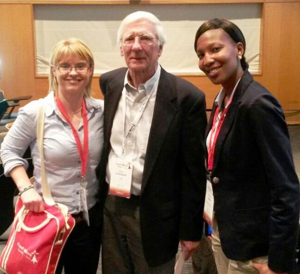 Post-grad students at FoodMicro conference in France