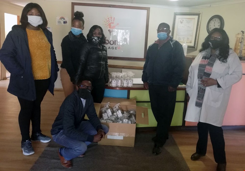 CUT donates sanitisers in commemoration of Mandela Day