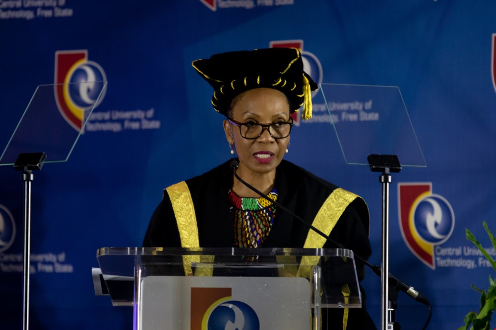 Justice Mahube Molemela has been the university Chancellor since 2016