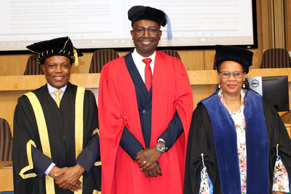 Prof. Kanzumba Kusakana inaugurated as full professor at the Central University of Technology