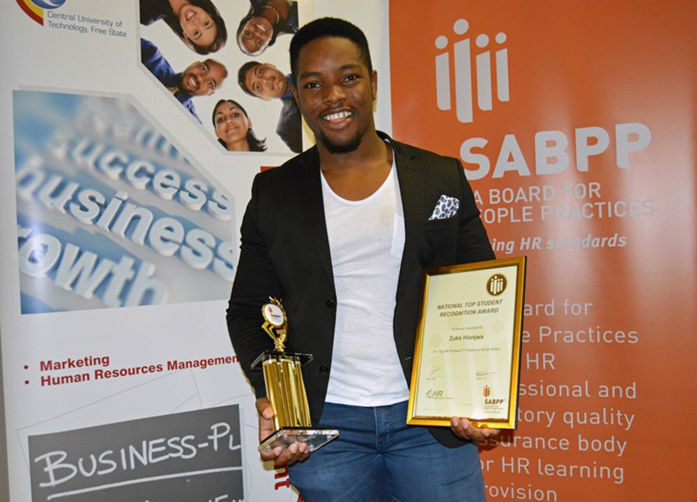 CUT student thrives at the SABPP Excellent Awards