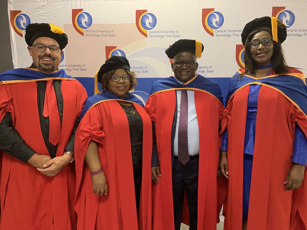 CUT Welkom Campus hoods four doctoral graduates