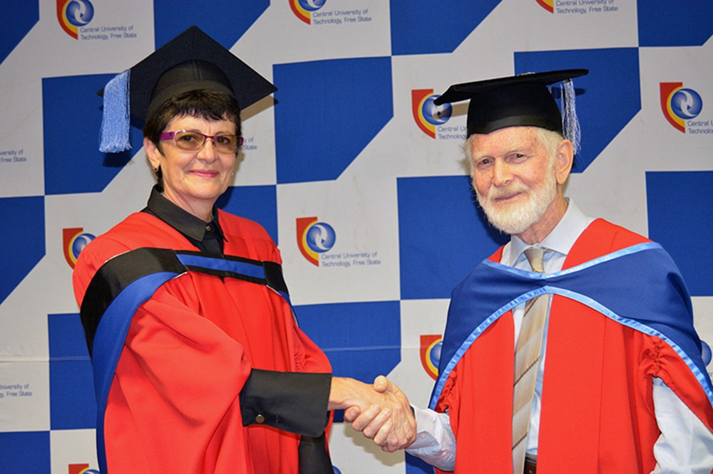 74-year-old CUT graduate receives his doctoral degree