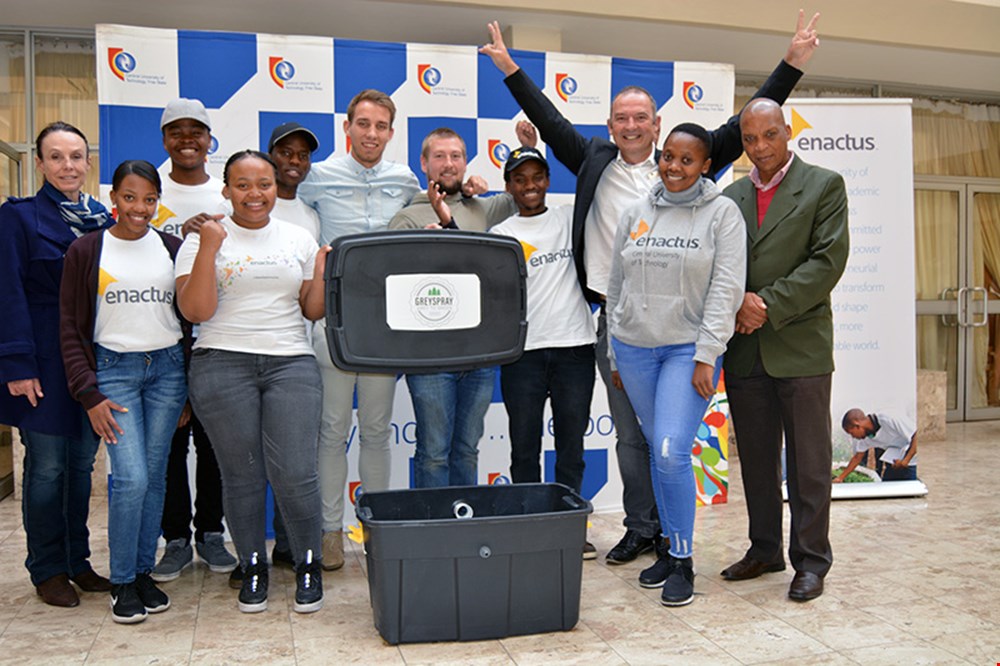 CUT students design grey water system for dry Free State
