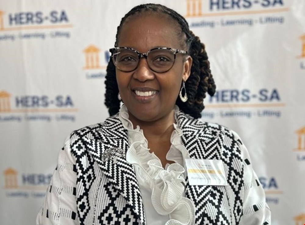 Prof. Dube talks about career ownership and advancement at the HERS-SA Emerging Women Leaders Programme