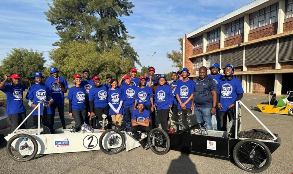 CUT students participate in the Kovsie Act Eco Vehicle Race
