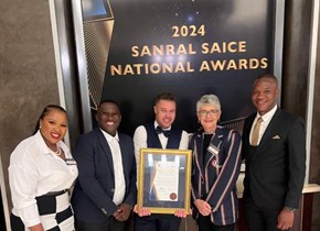 CUT’s Prof. Theron brings home the 2024 SANRAL SAICE National Award for the Pothole Eradication Programme