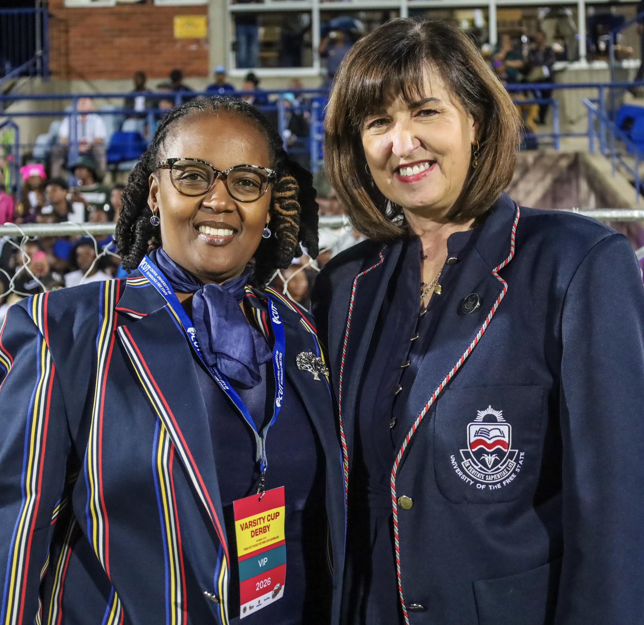 CUT and UFS Vice-Chancellors model unity beyond the Varsity Cup rivalry