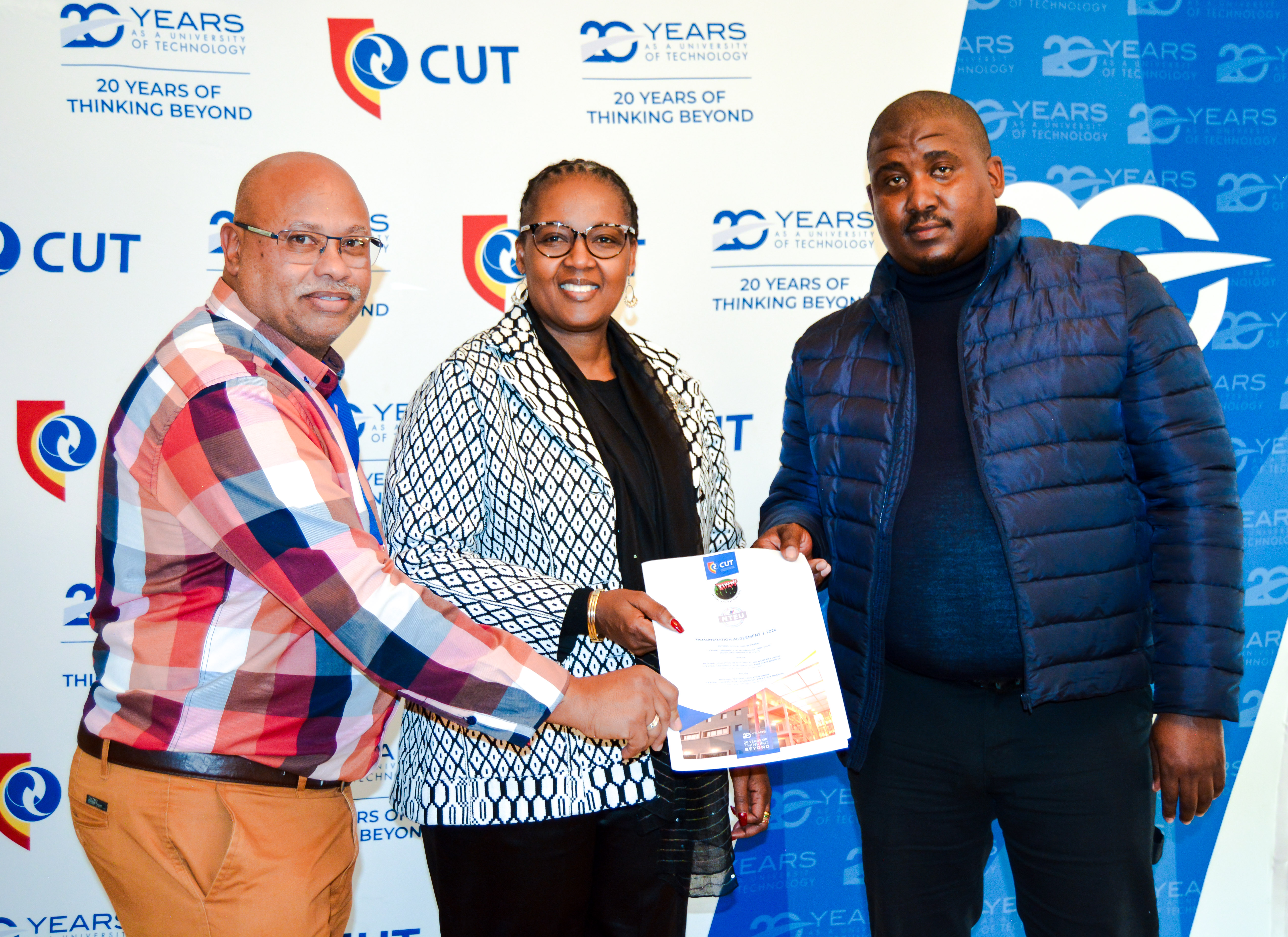 CUT Management and Labour Unions Seal the deal on salary increases CUT Management and Labour Unions Seal the deal on salary increases