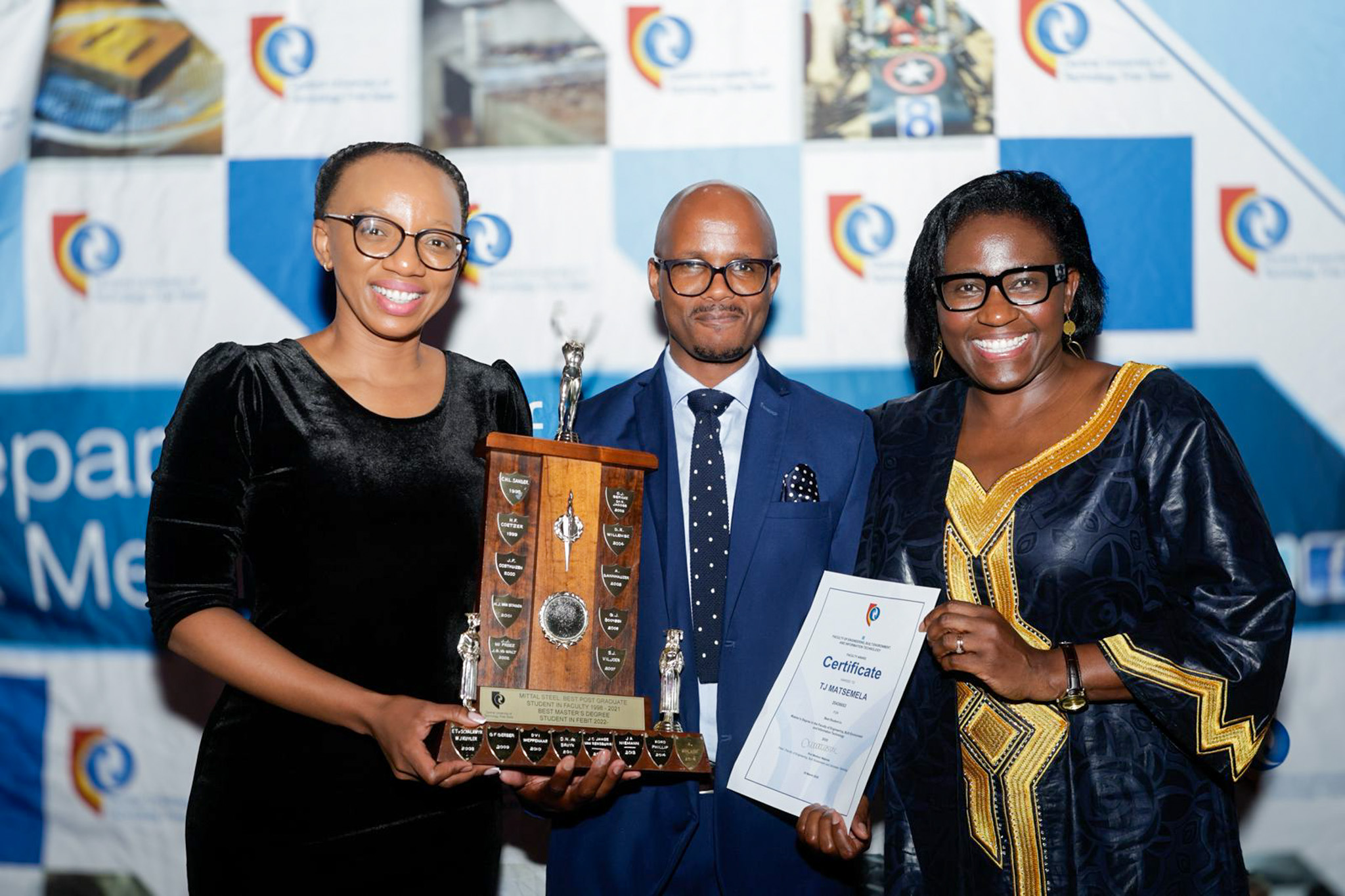 Free State Public Works MEC offers internships to CUT top achievers at the FEBIT Annual Prize Giving Ceremony