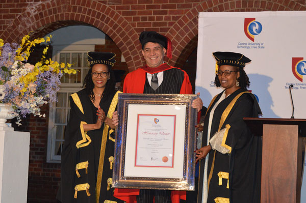 CUT awards CEO of Vodacom, Dr Shameel Joosub an honorary Doctor of Philosophy in Management Sciences
