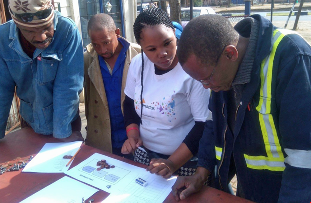 Educational game for basic economic training in region