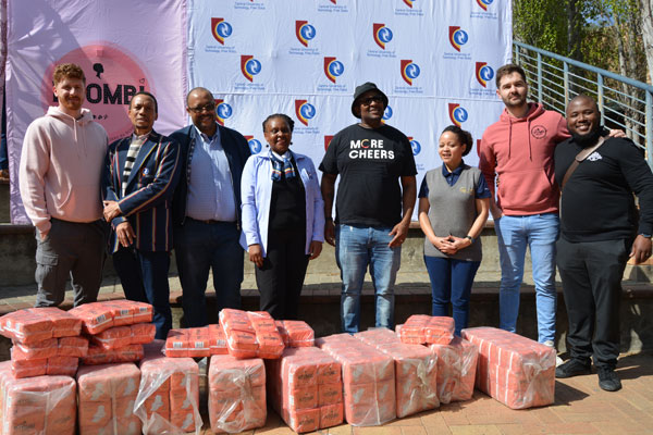 TOV and SAB companies donate sanitary towels to CUT female students as part of their Women’s Month drive