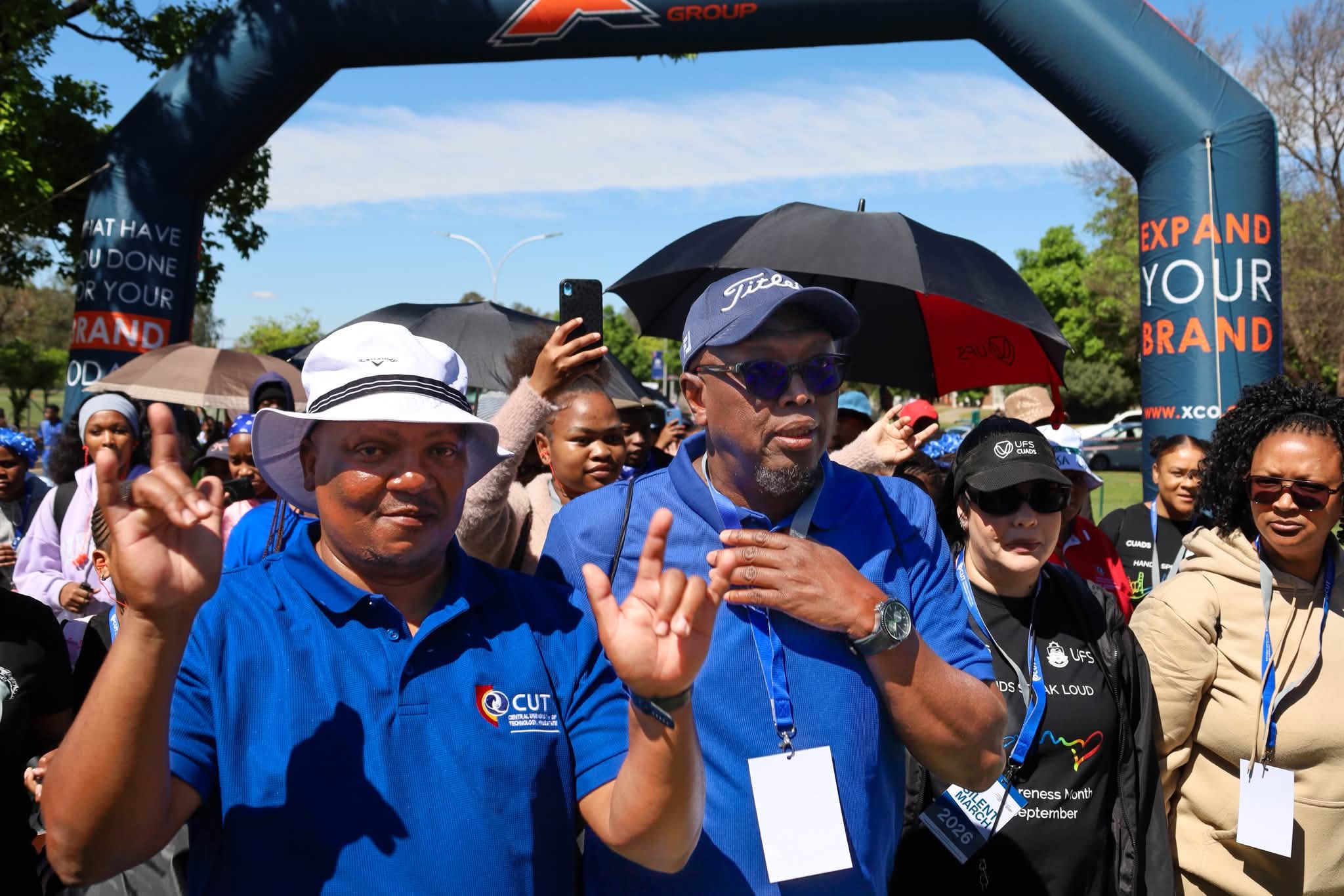 Free State sister universities march together for Deaf awareness and inclusion