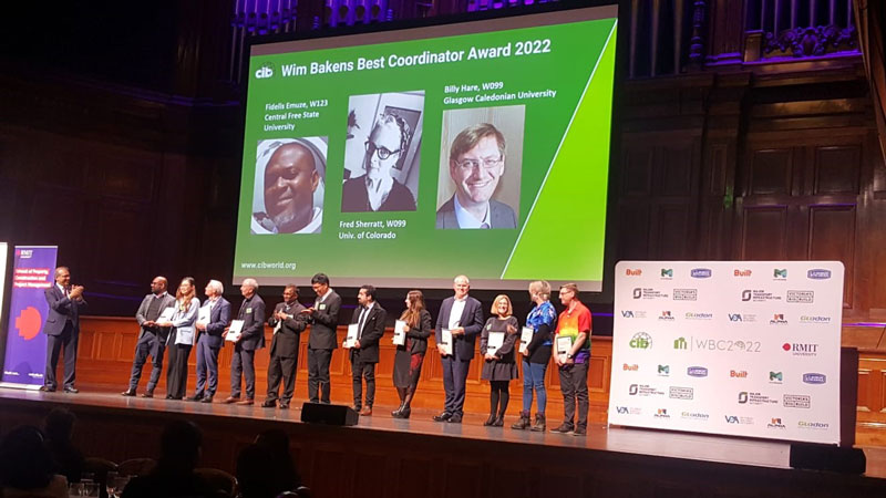 The International Building and Construction research community recognises CUT’s Prof. Fidelis Emuze for outstanding service and international leadership
