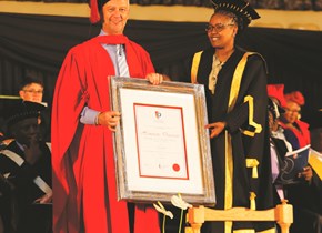 Michael Jordaan is honoured for his contribution to business world 